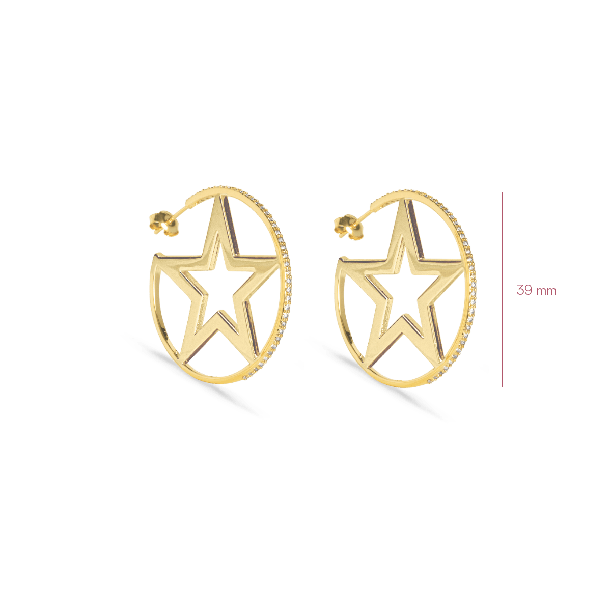 Star Hoop Ohrringe