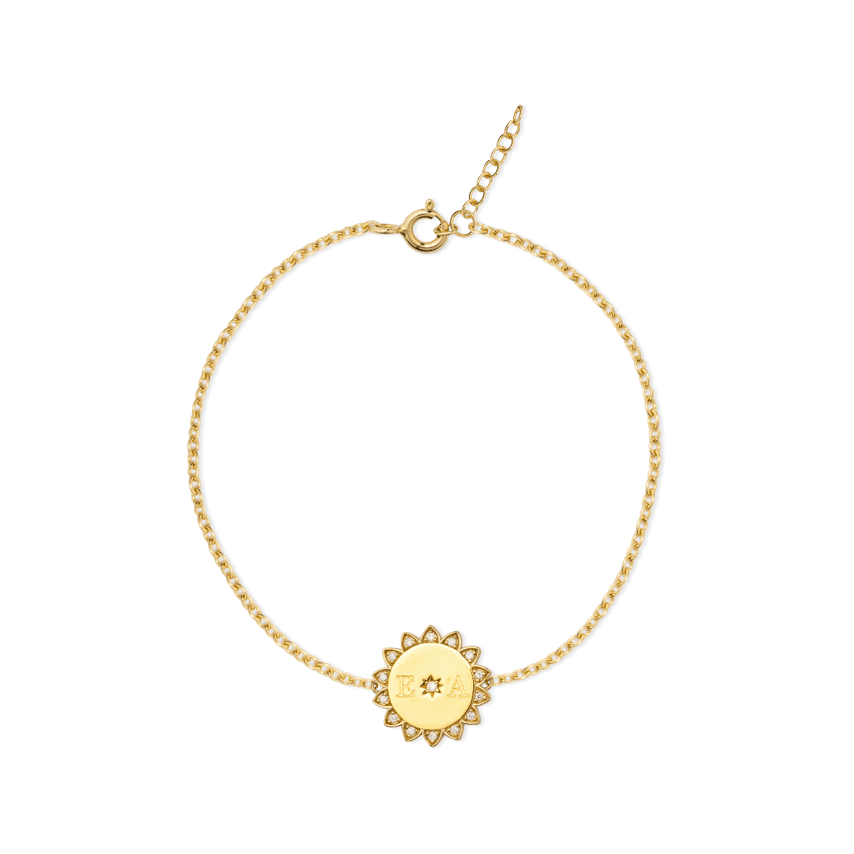 SS23: Sammy Sunflower Initial Bracelet