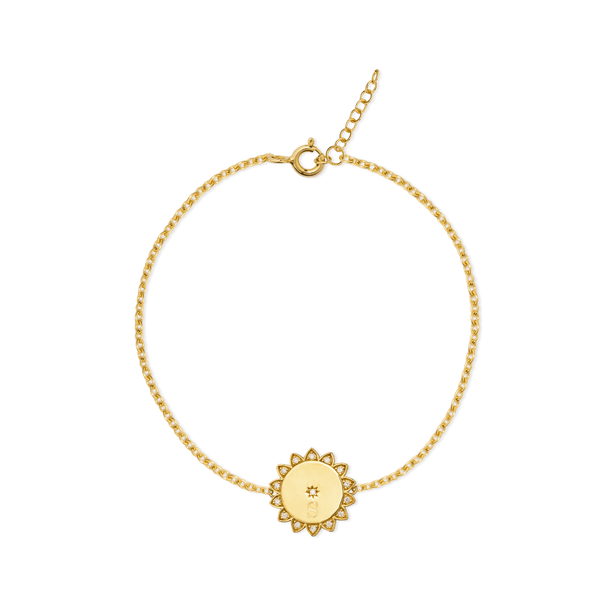 SS23: Sammy Sunflower Initial Bracelet