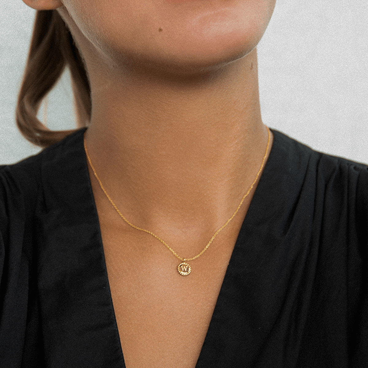 Tiny Bubble Coin Necklace