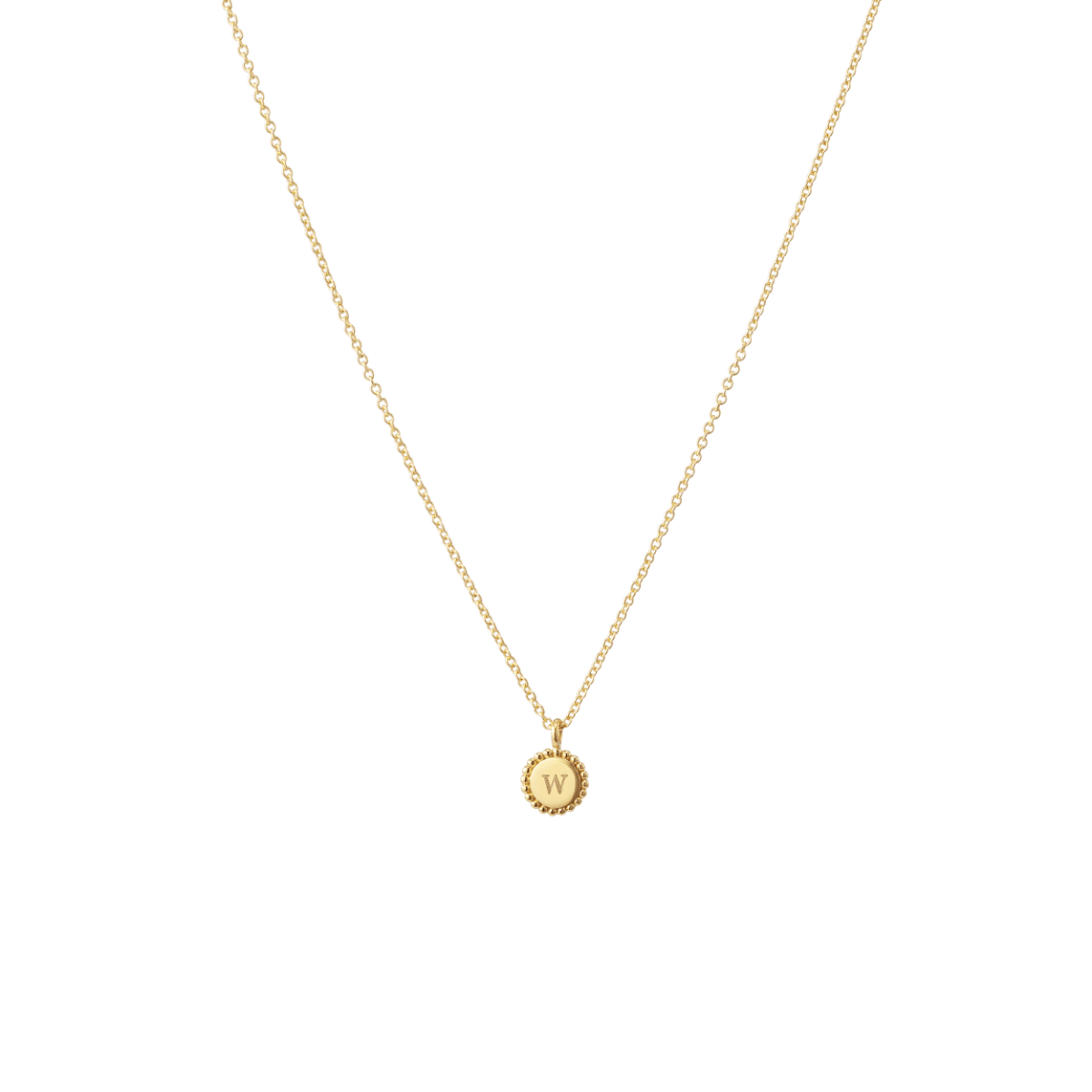 Tiny gold coin necklace top
