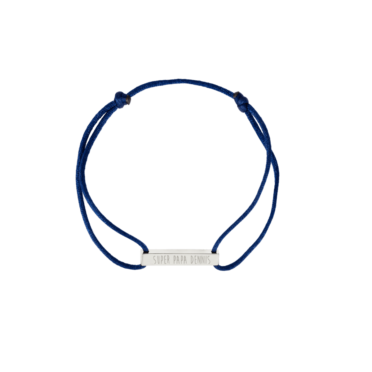 Men Signature Bar Cord Bracelet