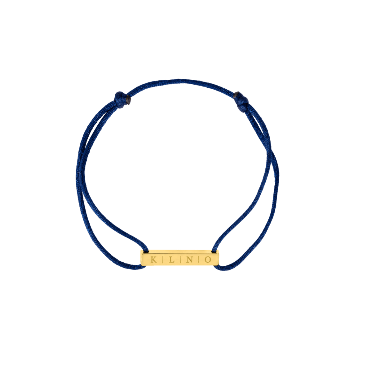 Men Initial Bar Cord Bracelet