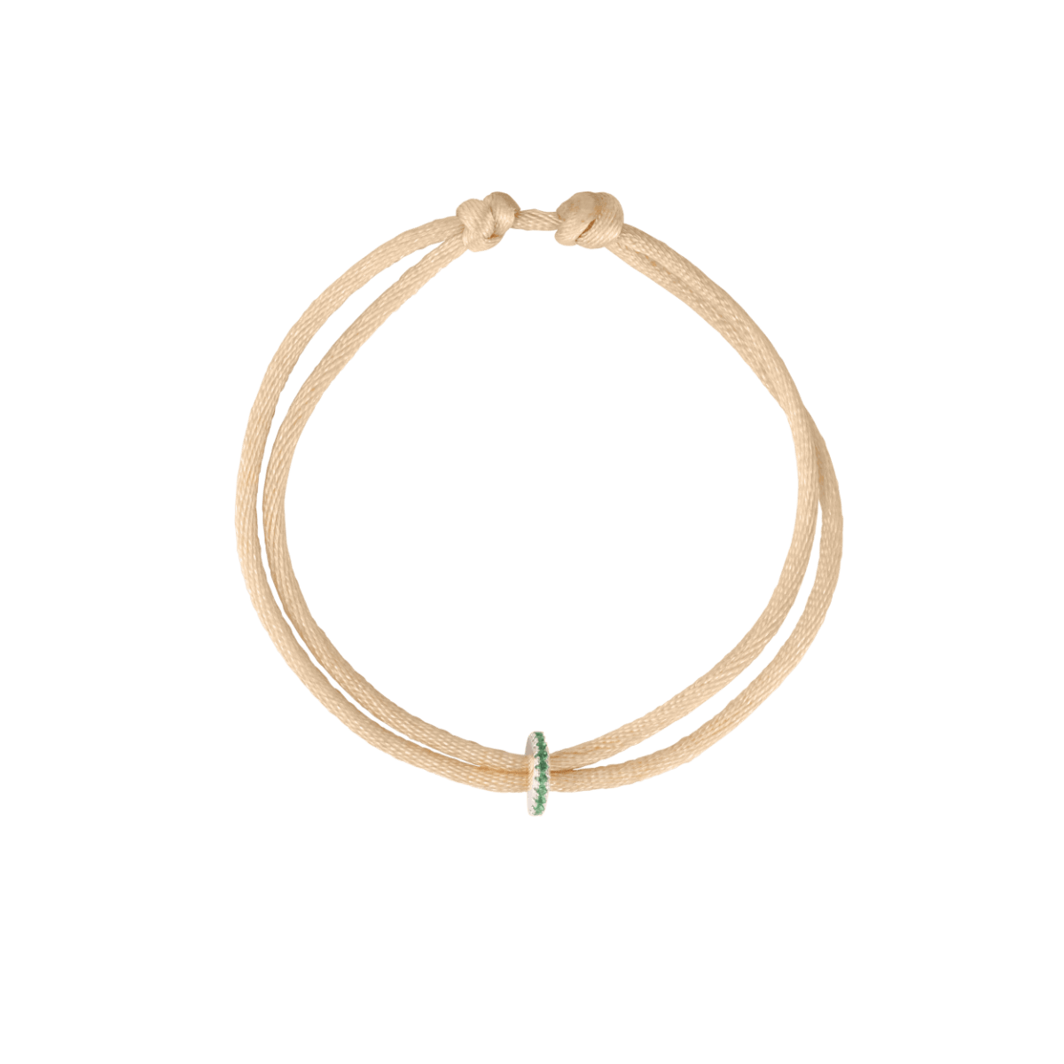Birthstone Disc Cord Bracelet