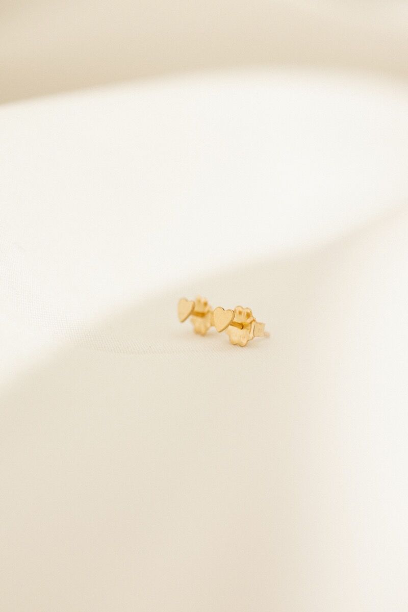 Hailee Heart Studs