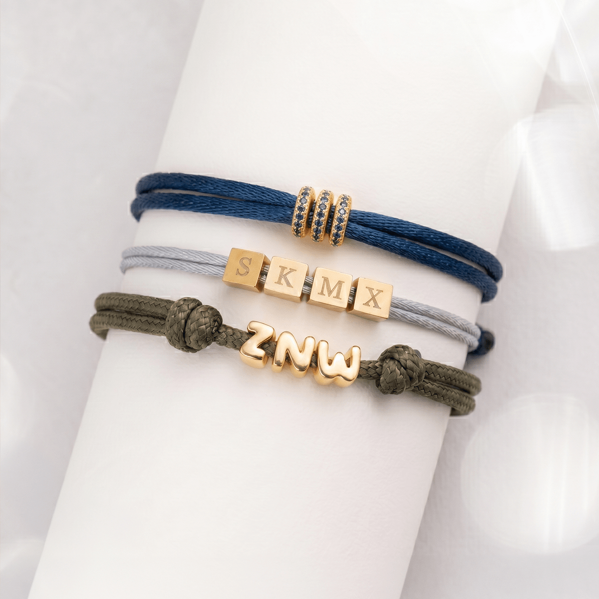 Men Bold Letter Armband
