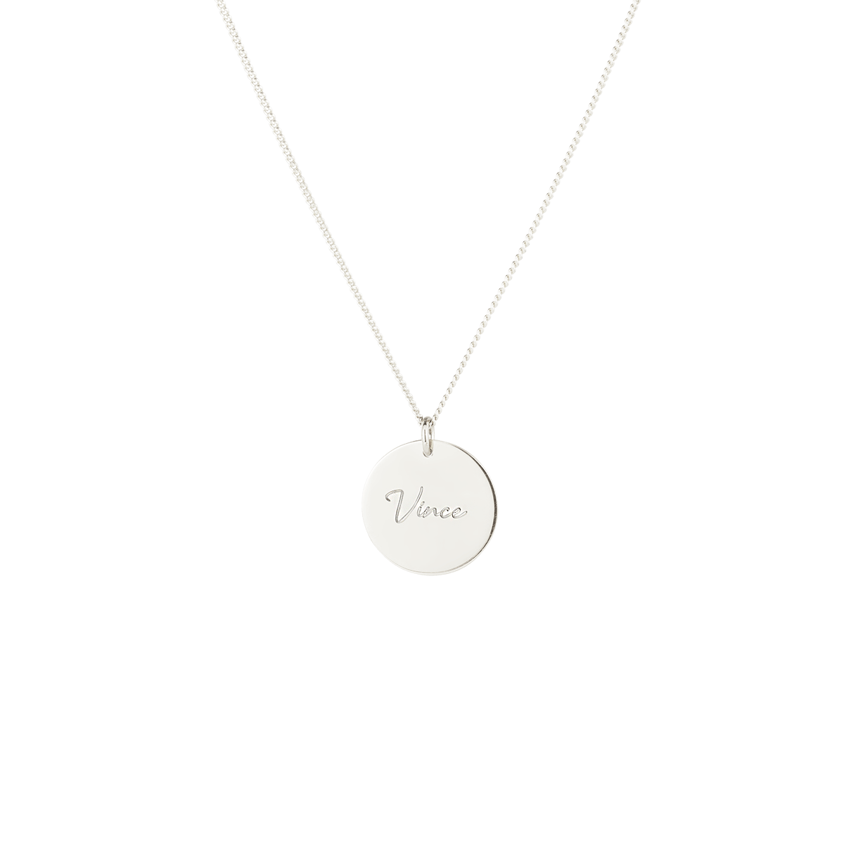 Birth Name Coin Necklace