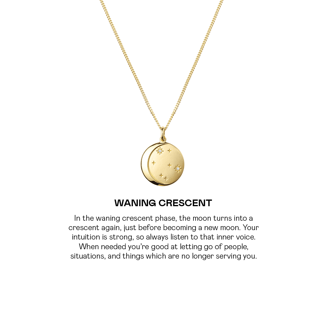 Moon Phase Coin Ketting