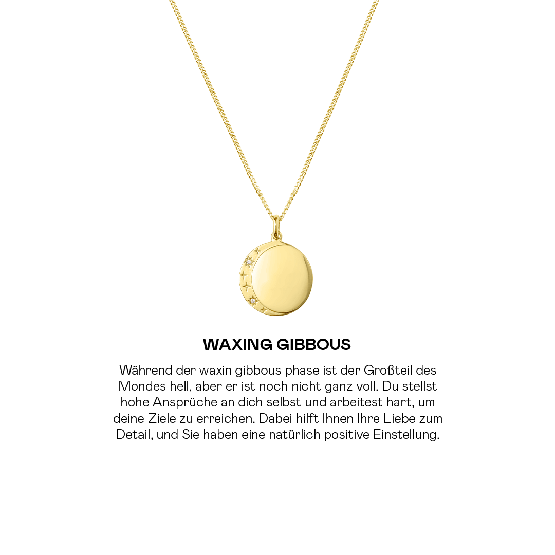 Moon Phase Coin Kette