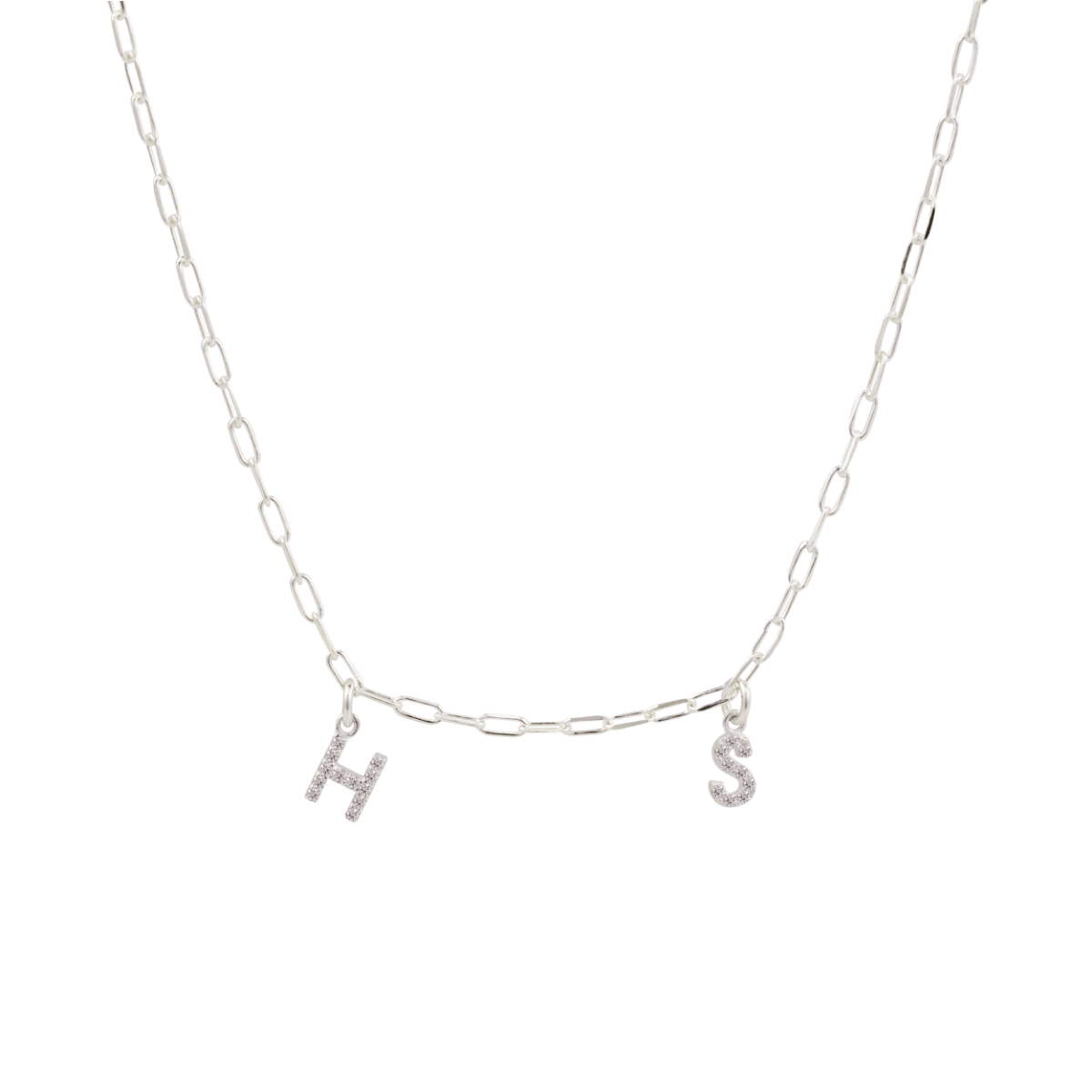 Tiny Charlotte Chain Letter Necklace