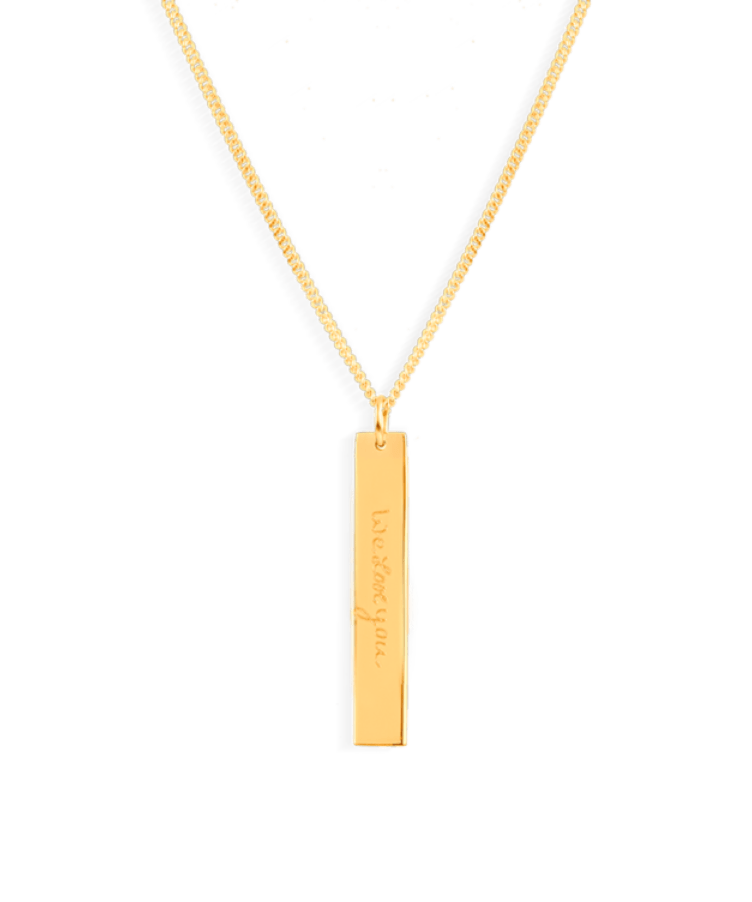 Men Bar Signature Necklace