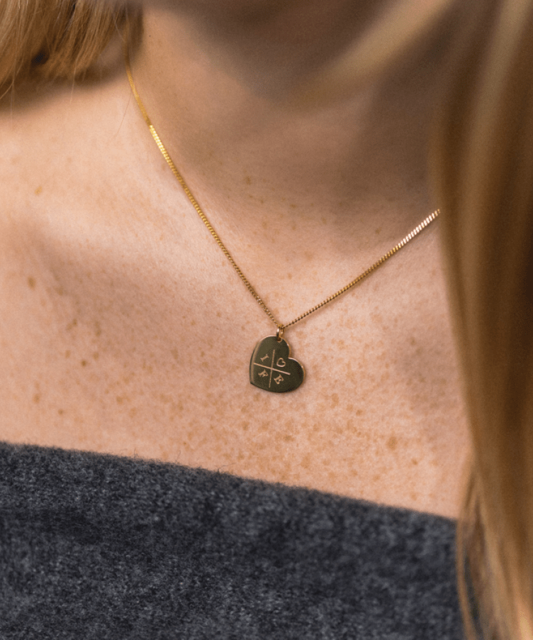 Initial Heart Necklace