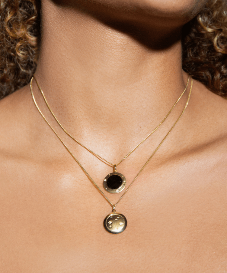 Moon Phase Coin Kette