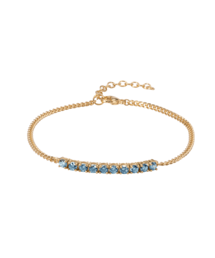 Tennis Letter & Birthstone Set
