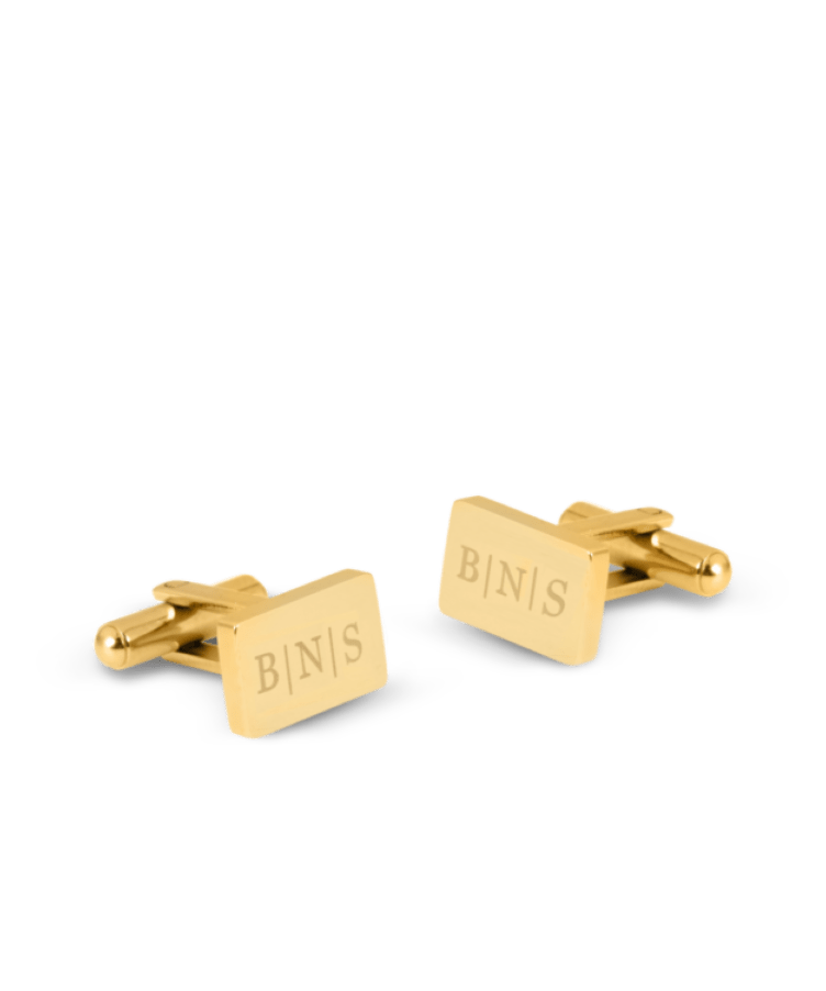 Men Initial Engraved Cufflinks