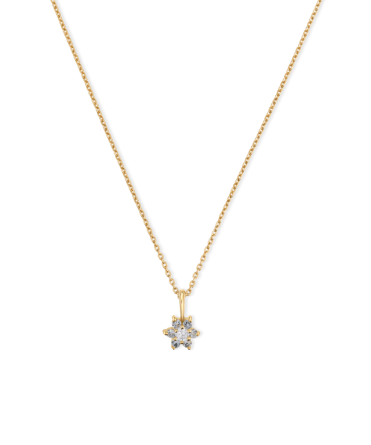Flora Flower Birthstone Necklace
