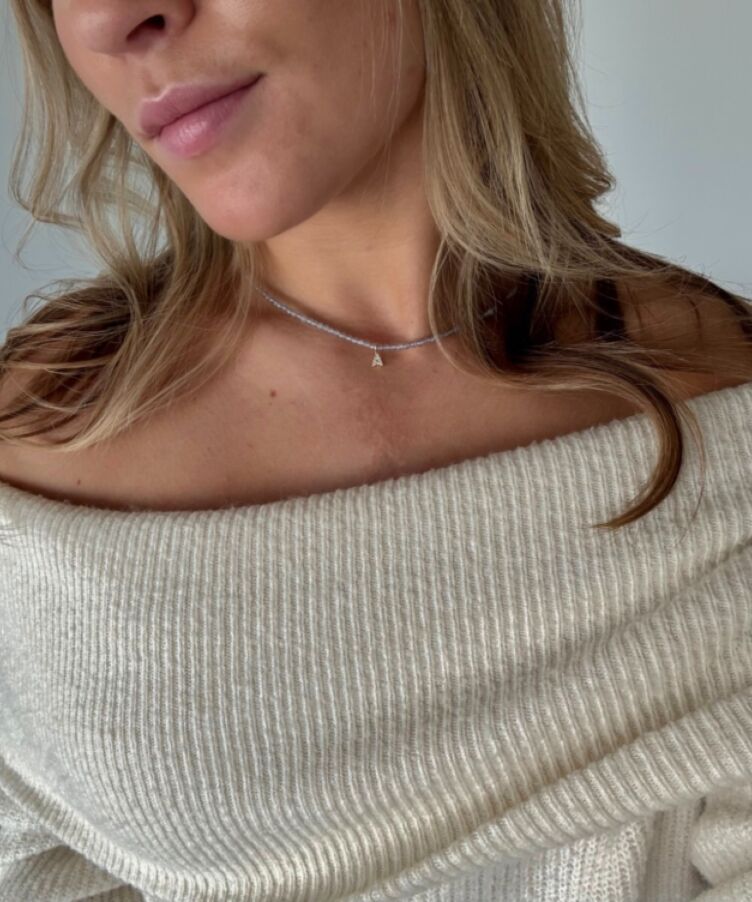 Colorful Beaded Letter Necklace