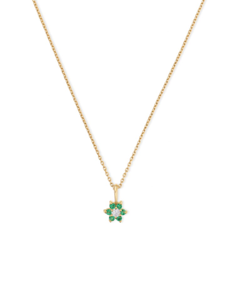 Flora Flower Birthstone Necklace