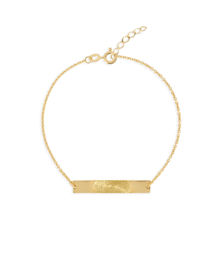 bar necklace gold