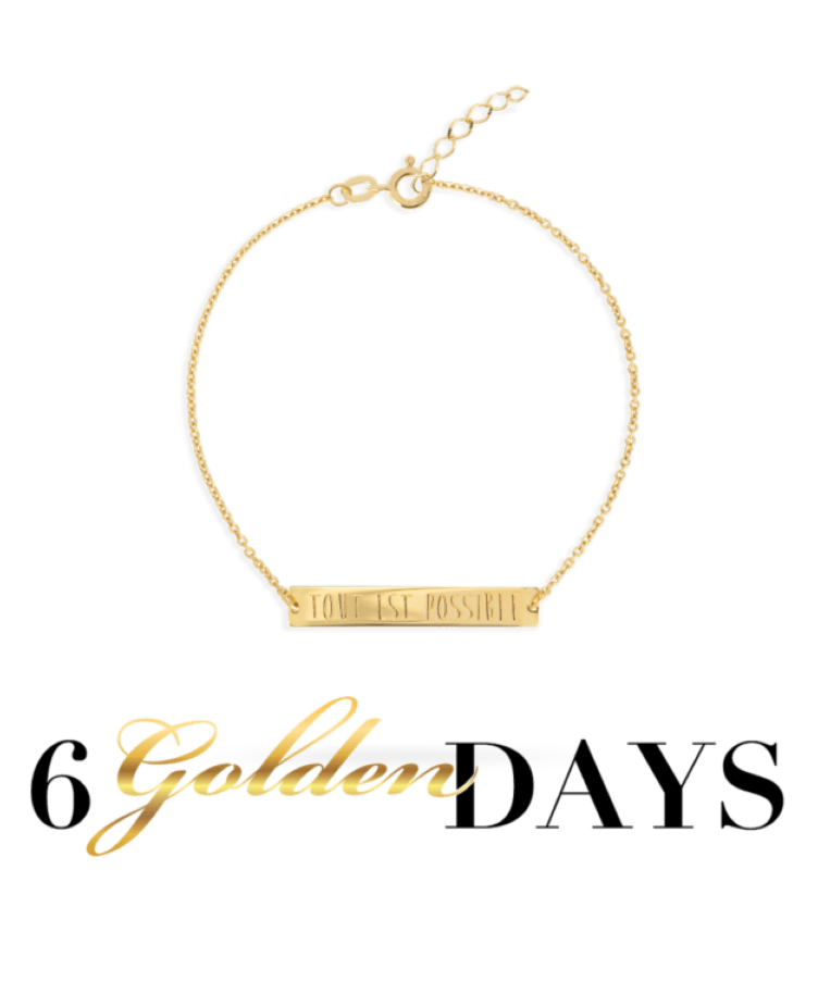 bar bracelet goud