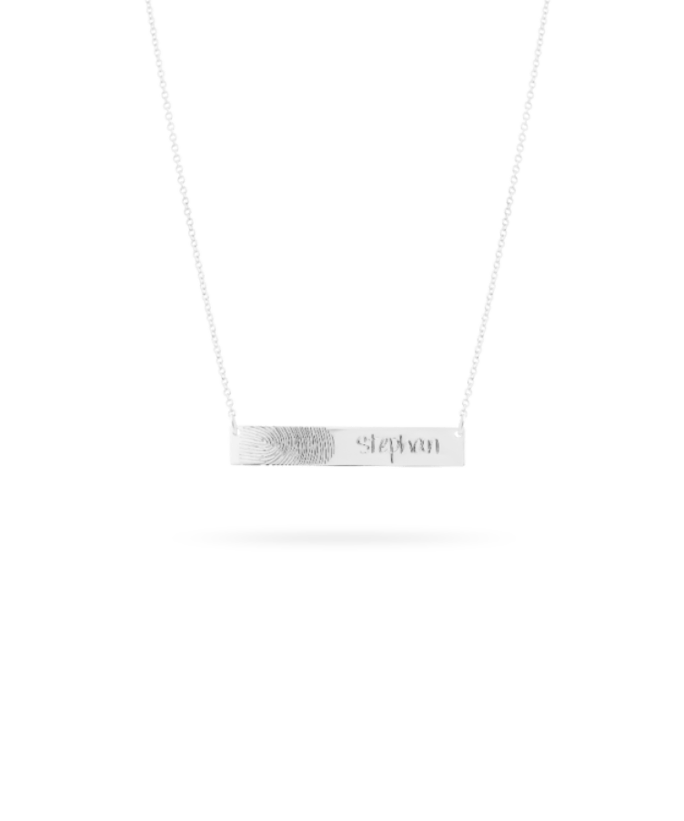 Fingerprint Bar Ketting