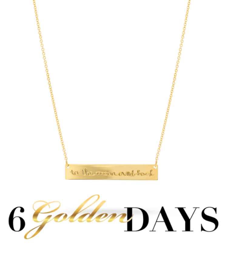 bar necklace gold