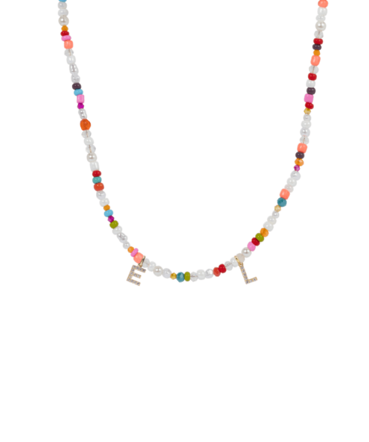 Pearl Beads Letter Ketting