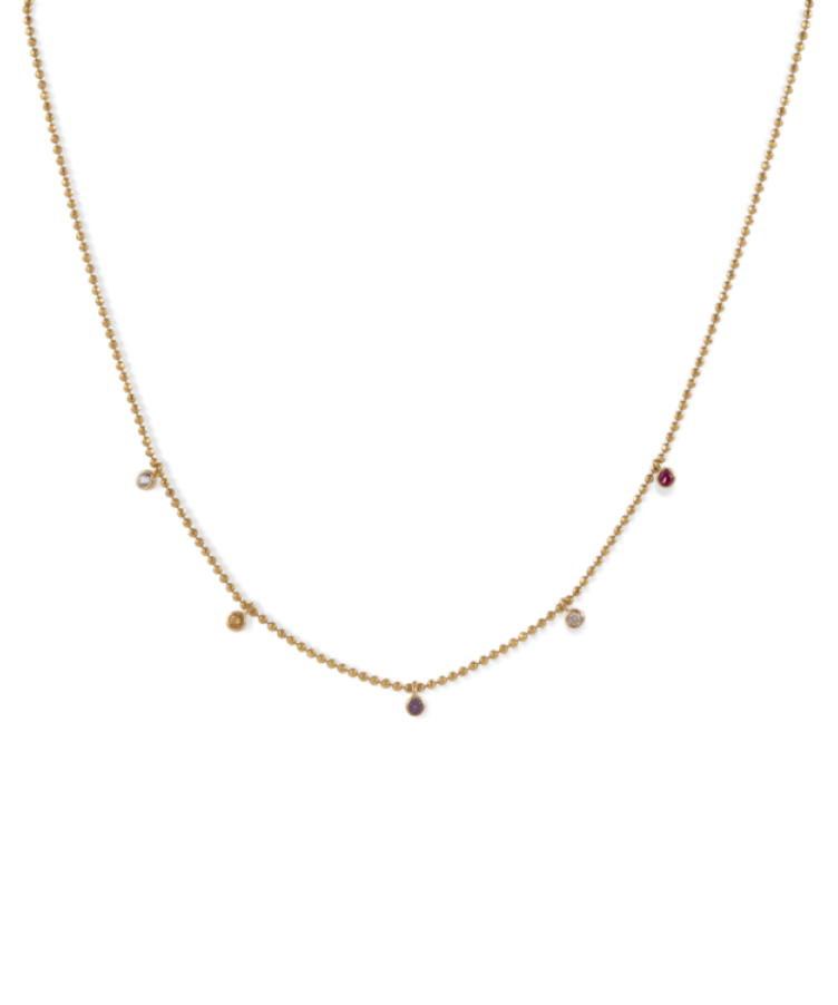 Bibi Bubble Birthstone Necklace