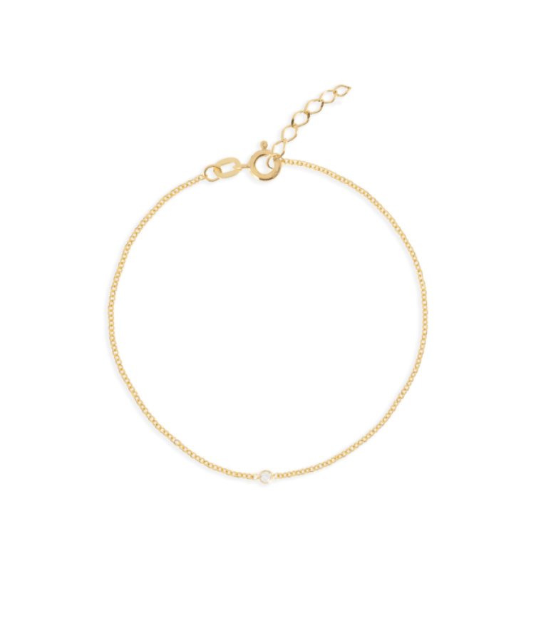 birthstone bracelet gold