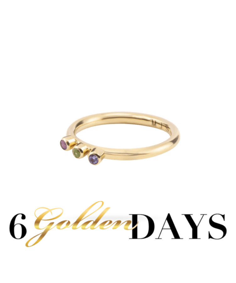 Birthstone Cluster Ring