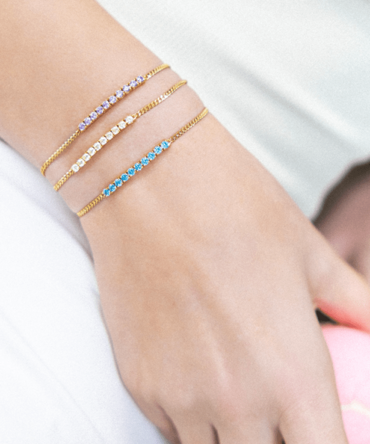 SS24 Tennis Birthstone Armband