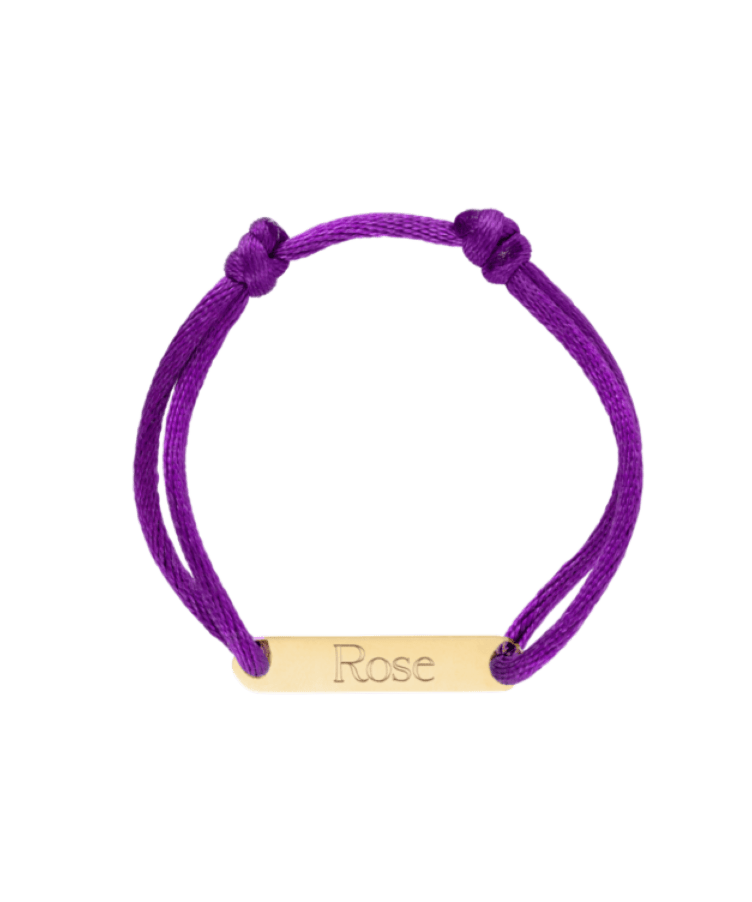 Kids Bobby Bar Text Bracelet