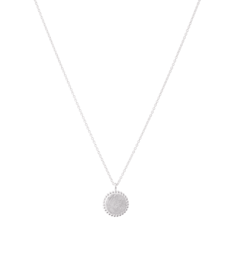 Bubble Fingerprint Coin Ketting