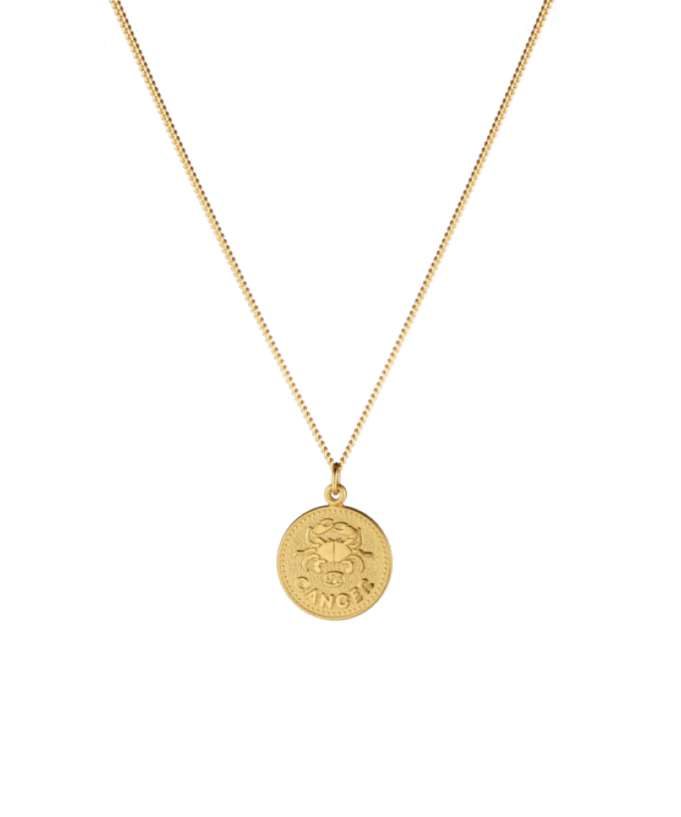 Zoe Zodiac Coin Necklace