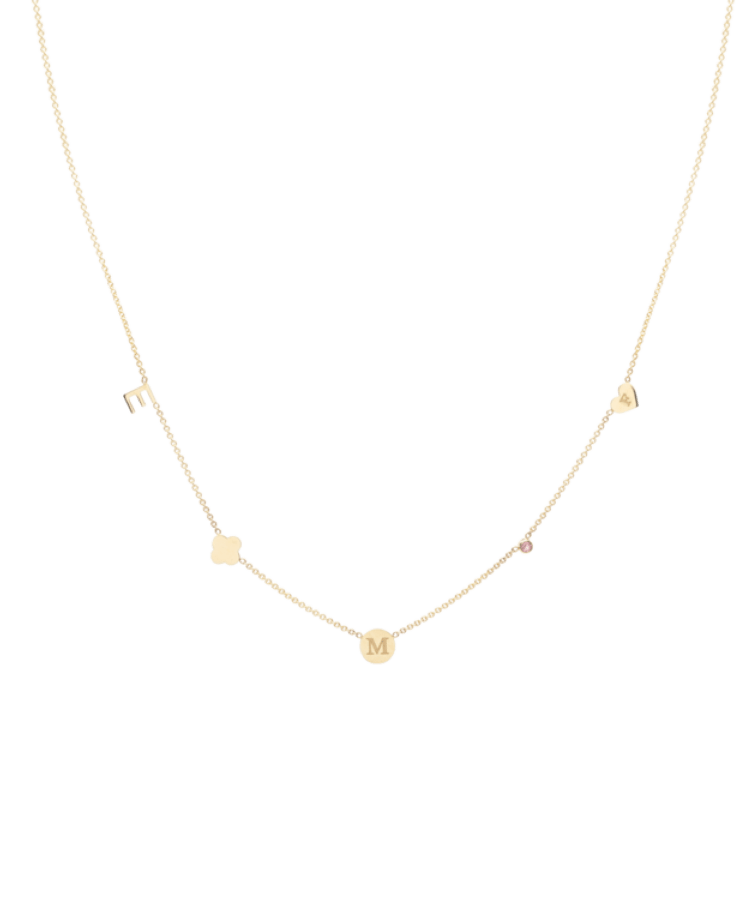 Charm Initial Ketting