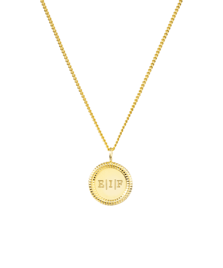 Chunky Initial Coin Ketting