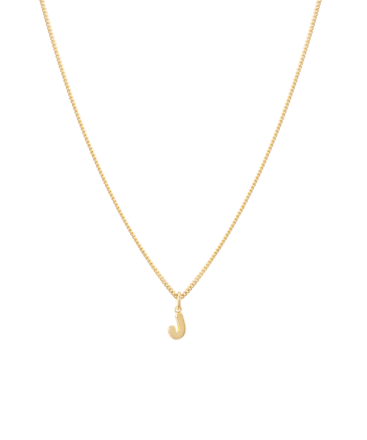 Pieces chunky gold 'E' initial necklace | ASOS