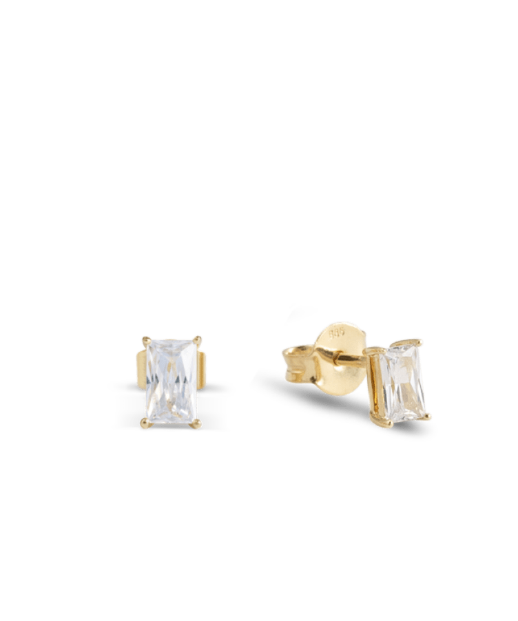 Classic Solid Gold Heart studs