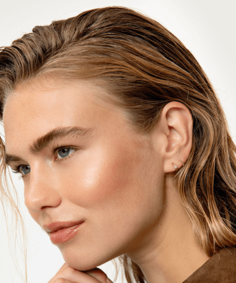 Tiny Solid Gold Bubble Hoops