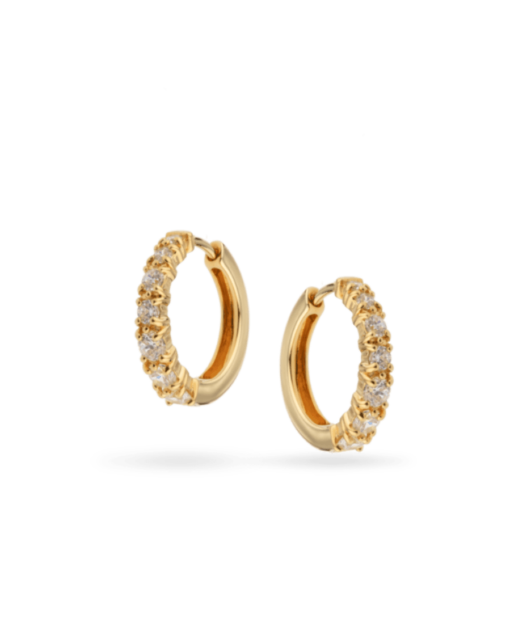 Classic Solid Gold Heart studs