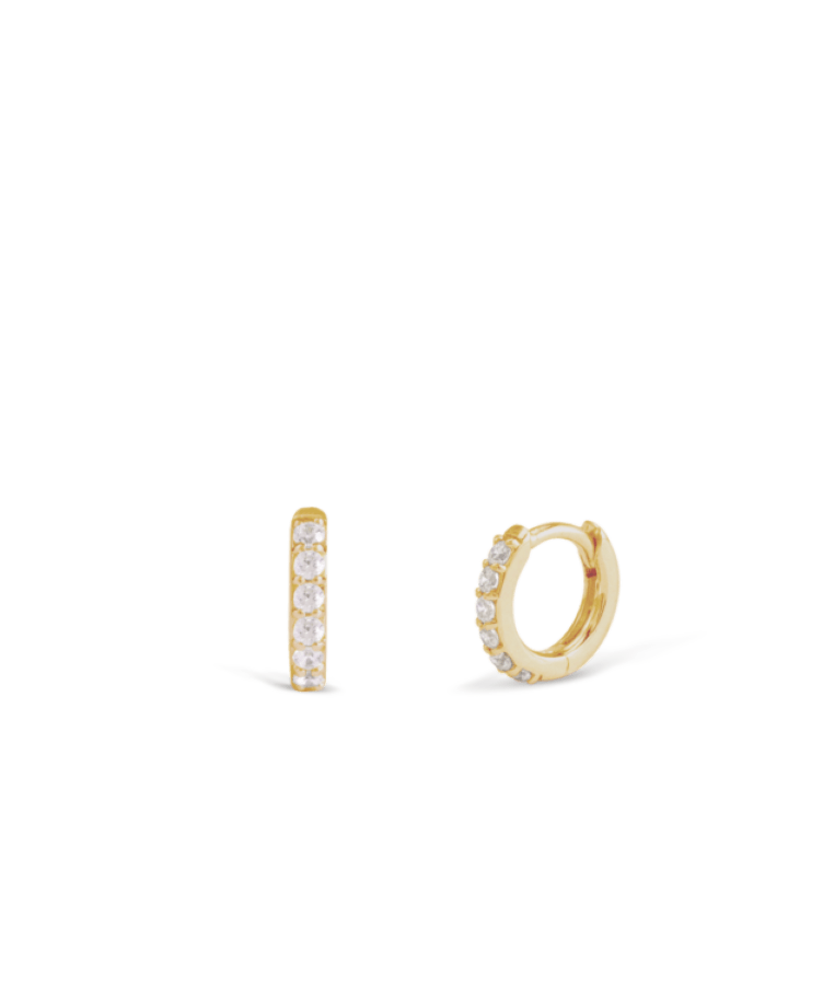 Classic Solid Gold Heart studs