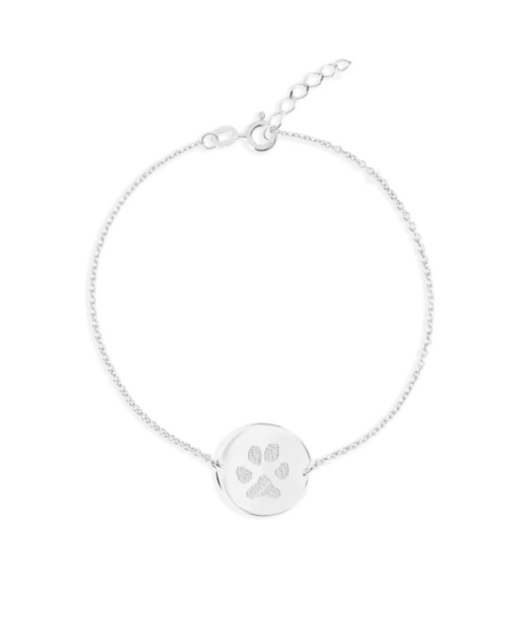 Paw Print Coin Bracelet