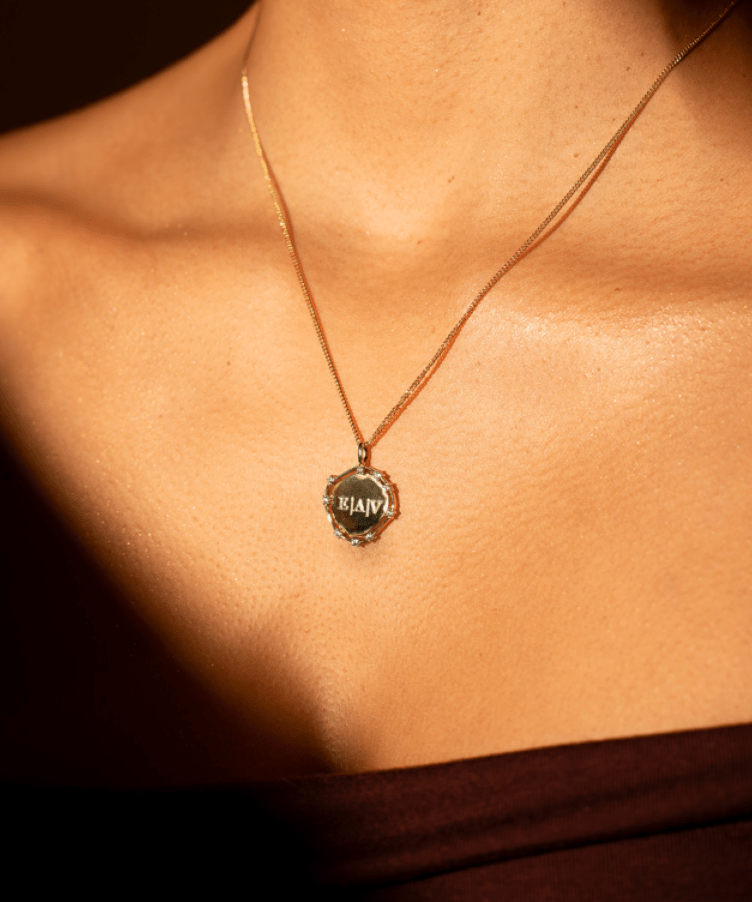 Brilliance initial Coin Necklace