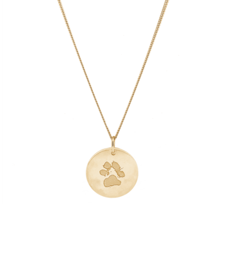Paw Print Coin Ketting