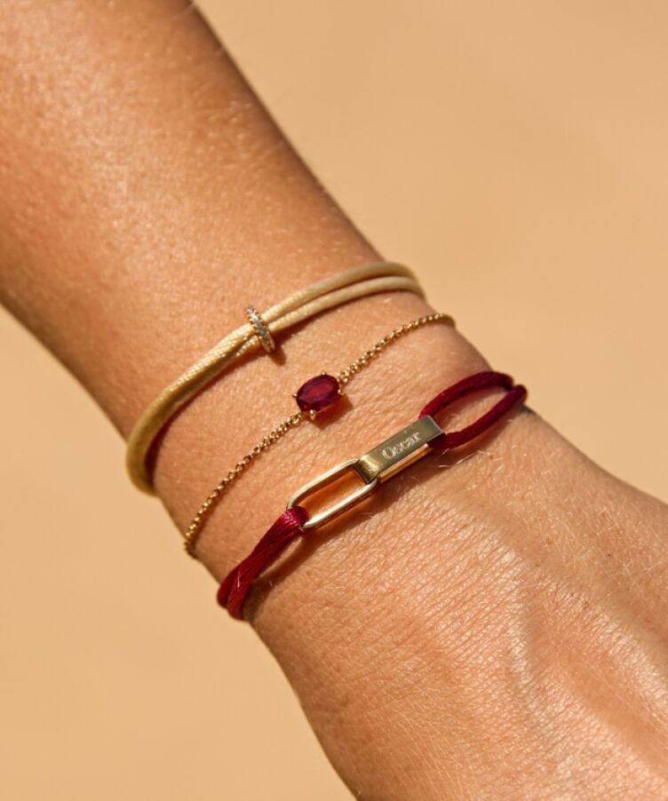 Oval Geburtsstein Armband