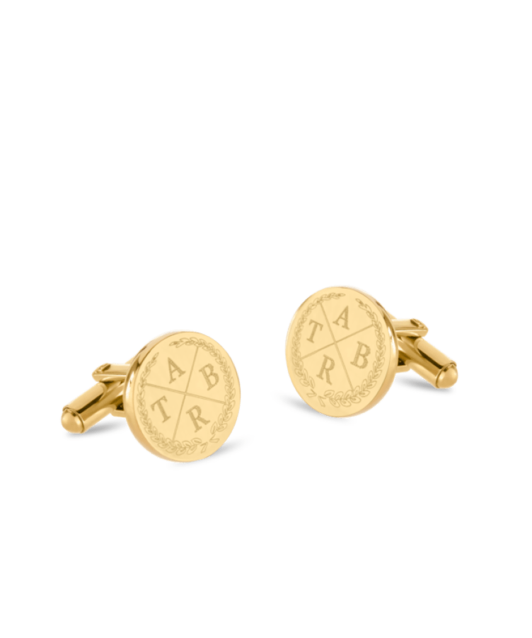 Men Initial Cufflinks