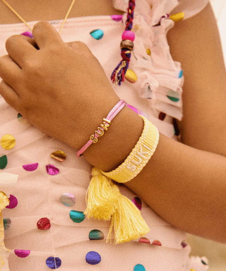 Kids Letter Cord Bracelet
