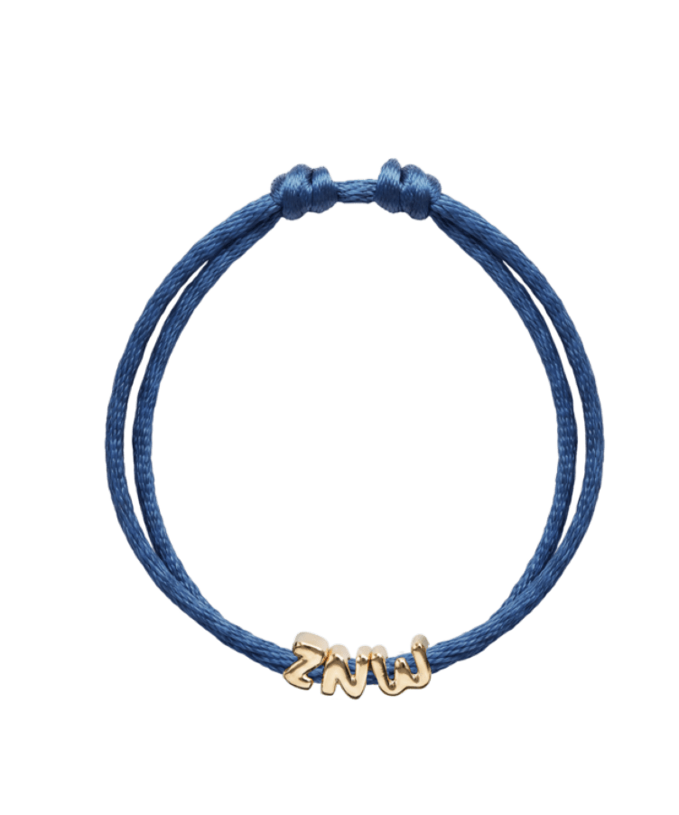 Men Initial Cube Cord Armband