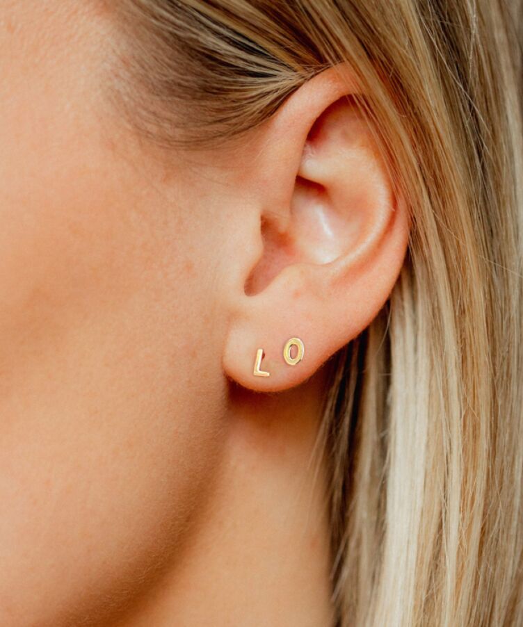 Lola Letter Studs