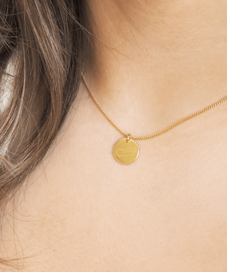 Ultrasound Line Coin Ketting